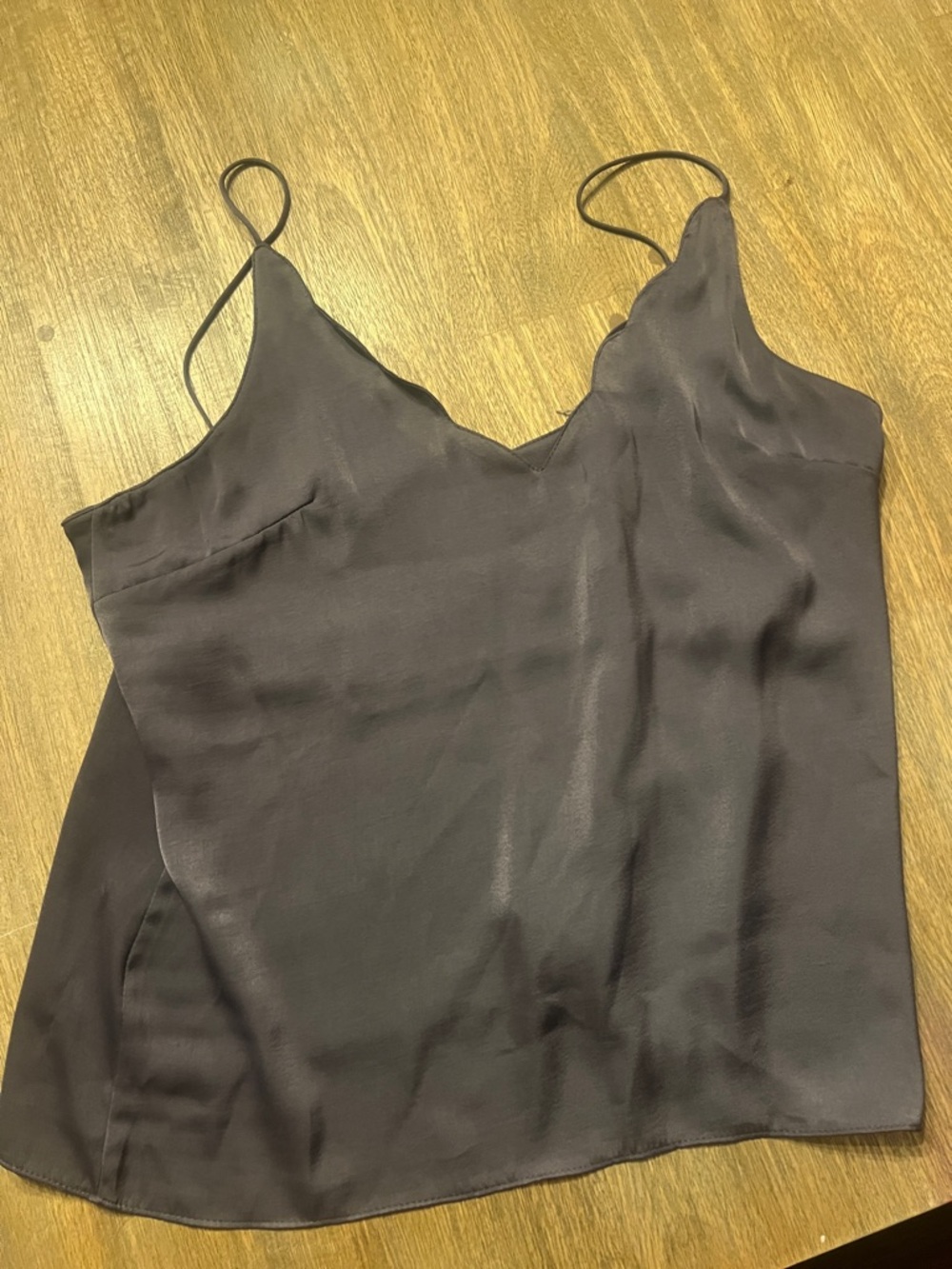 Silk-Feel Purple Camisole Tank Top - Women's